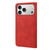 iPhone 17 Pro Max Skin Feel Splicing Leather Phone Case - Red