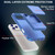iPhone 17 Pro Max Skin Feel TPU Hidden Mirror Card Bag Phone Case with Stand - Navy Blue