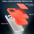 iPhone 17 Pro Max Skin Feel TPU Hidden Mirror Card Bag Phone Case with Stand - Orange