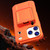iPhone 17 Pro Max Skin Feel TPU Hidden Mirror Card Bag Phone Case with Stand - Orange