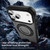 iPhone 17 Pro Max Skin Feel Translucent PC Gear Holder C MagSafe Phone Case - Bright Grey + Black