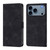 iPhone 17 Pro Max Skin-feel Embossed Leather Phone Case - Black