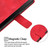 iPhone 17 Pro Max Skin-feel Embossed Leather Phone Case - Red