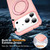 iPhone 17 Pro Max Skin-Feel Rotary Damping Bracket MagSafe Phone Case - Pink