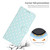 iPhone 17 Pro Max Small Dots Pattern Vegan Leather Phone Case - Light Blue