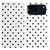 iPhone 17 Pro Max Small Dots Pattern Vegan Leather Phone Case - White