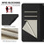 iPhone 17 Pro Max Smile Embossing RFID Leather Phone Case - Black