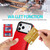 iPhone 17 Pro Max Solid Color Card Slots Bracket PU Phone Case - Red