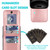 iPhone 17 Pro Max Solid Color Card Slots Bracket PU Phone Case - Rose Gold