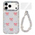 iPhone 17 Pro Max Sparkling IMD Colorful Bow Phone Case with Bracelet - Glitter Star