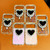 iPhone 17 Pro Max Sparkling IMD Heart-Shaped Mirror Magnetic Phone Case with Bracelet - Love Transparent