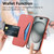 iPhone 17 Pro Max Splitable Electroplated MagSafe RFID Anti-theft Leather Phone Case with Lens Film - Red
