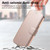 iPhone 17 Pro Max Splitable Electroplated MagSafe RFID Anti-theft Leather Phone Case with Lens Film - Rose Gold