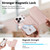 iPhone 17 Pro Max Splitable Electroplated MagSafe RFID Anti-theft Leather Phone Case with Lens Film - Rose Gold