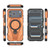 iPhone 17 Pro Max Star Ring Metallic Pivot Bracket Magnetic Phone Case - Orange