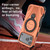 iPhone 17 Pro Max Star Ring Metallic Pivot Bracket Magnetic Phone Case - Orange