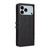 iPhone 17 Pro Max Stitched Magnetic Buckle Leather Phone Case - Black