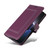 iPhone 17 Pro Max Stitched Magnetic Buckle Leather Phone Case - Purple