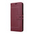 iPhone 17 Pro Max Stitched Magnetic Buckle Leather Phone Case - Red