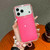 iPhone 17 Pro Max TPU + PC + Glitter Sequins Full Coverage Phone Case with Bracelet - Red
