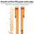 iPhone 17 Pro Max TPU Frame Frosted Writing Board Shockproof Phone Case with Pen - Orange