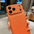 iPhone 17 Pro Max Transforms Into 17 Large Window Litchi Texture Magnetic Phone Case - Dark Blue