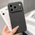 iPhone 17 Pro Max Transforms Into 17 Series Large Window Frosted Lychee Texture Phone Case - Black