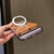iPhone 17 Pro Max Transparent Colorful Metal Ring Holder MagSafe Phone Case - Black