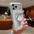 iPhone 17 Pro Max Transparent Pivot Metal Holder Magnetic Phone Case - Silver