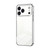 iPhone 17 Pro Max Transparent Plating Fine Hole Phone Case - Silver