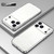 iPhone 17 Pro Max Transparent Plating Fine Hole Phone Case - Silver