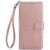 iPhone 17 Pro Max Tree & Deer Embossed Leather Phone Case - Rose Gold