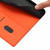 iPhone 17 Pro Max Tree Cat Embossed Flip Vegan Leather Phone Case - Orange