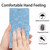iPhone 17 Pro Max Tree Cat Embossed Flip Vegan Leather Phone Case - Sky Blue