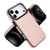 iPhone 17 Pro Max Tri-fold Holder Leather Phone Case with Card Slot - Rose Gold
