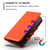 iPhone 17 Pro Max Tulips Butterfly Pattern Magnetic Vegan Leather Phone Case - Orange