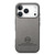 iPhone 17 Pro Max Twill Fabric Leather Skin Back Phone Case - Gray