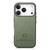 iPhone 17 Pro Max Twill Fabric Leather Skin Back Phone Case - Green