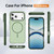 iPhone 17 Pro Max Two-colors Imitation Original Magsafe PC Hybrid TPU Phone Case - Green