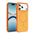 iPhone 17 Pro Max Two-colors Imitation Original Magsafe PC Hybrid TPU Phone Case - Orange