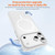 iPhone 17 Pro Max Two-colors Imitation Original Magsafe PC Hybrid TPU Phone Case - Transparent White