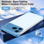 iPhone 17 Pro Max Ultra-thin Frameless Titanium Alloy Four Corner Shockproof Phone Case - Light Blue