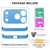 iPhone 17 Pro Max Ultra-thin Frameless Titanium Alloy Four Corner Shockproof Phone Case - Light Blue