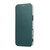 iPhone 17 Pro Max Ultra-thin Magnetic Plating Vegan Leather Phone Case - Blackish Green
