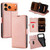 iPhone 17 Pro Max Ultra-thin Voltage Side Buckle Horizontal Flip Leather Phone Case - Rose Gold