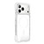 iPhone 17 Pro Max Vacuum-Sealed Transparent Airbag Magnetic Acrylic Phone Case - White