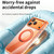 iPhone 17 Pro Max Vacuum-Sealed Transparent Airbag Magnetic Rotation Holder Acrylic Phone Case - Blue