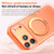 iPhone 17 Pro Max Vegan Leather Magnetic Phone Case with 360 Degrees Rotating Stand - Berry Red