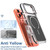 iPhone 17 Pro Max Vibrant Dual-color TPU + Acrylic Magnetic Phone Case - Black