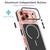 iPhone 17 Pro Max Vibrant Dual-color TPU + Acrylic Magnetic Phone Case - Black